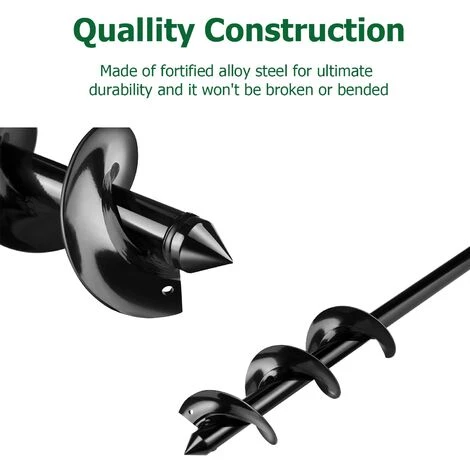 BAICCCF Mèche Pour Tarière 8 Cm X 30 Cm, Jardinière Rapide Pour Planter Des Bulbes De Fleurs Et De La Literie 5 BAICCCF Mèche Pour Tarière 8 Cm X 30 Cm, Jardinière Rapide Pour Planter Des Bulbes De Fleurs Et De La Literie – Image 5