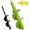 BAICCCF Mèche Pour Tarière, Tarière De Jardin à Tige épaissie De 2,5 Cm, Foret à Lames Extra épaisses Pour La Plantation, Foret En Spirale à Soudures épaisses Et Constantes (8 Cm X 30 Cm, 4 Cm X 22 Cm)