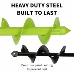 BAICCCF Mèche Pour Tarière, Tarière De Jardin à Tige épaissie De 2,5 Cm, Foret à Lames Extra épaisses Pour La Plantation, Foret En Spirale à Soudures épaisses Et Constantes (8 Cm X 30 Cm, 4 Cm X 22 Cm) -Tarière motorisée Soldes 60740927 4