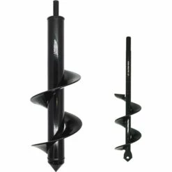 BAICCCF Lot De 2 Mèche Pour Tarière 8 Cm X 30 Cm Et 4 Cm X 22 Cm Perceuse En Spirale Pour Planter Des Fleurs, Jardin, Tarière Hexagonale, Jeu De Tarière Pour Perceuse Hexagonale 3/8"