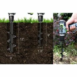 BAICCCF Lot De 2 Mèche Pour Tarière 8 Cm X 30 Cm Et 4 Cm X 22 Cm Perceuse En Spirale Pour Planter Des Fleurs, Jardin, Tarière Hexagonale, Jeu De Tarière Pour Perceuse Hexagonale 3/8" -Tarière motorisée Soldes 60740928 5