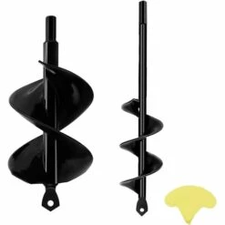 BAICCCF Mèche Pour Tarière 8 Cm X 18 Cm Et 4 Cm X 22 Cm Spirales Intensives Arbre Solide Foret En Spirale Robuste Pour La Plantation De Plantes à Bulbe Pour Plantes à Massif Pour Perceuse Hexagonale 3/8"