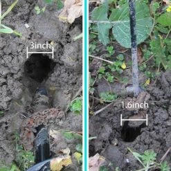 BAICCCF Mèche Pour Tarière 8 Cm X 18 Cm Et 4 Cm X 22 Cm Spirales Intensives Arbre Solide Foret En Spirale Robuste Pour La Plantation De Plantes à Bulbe Pour Plantes à Massif Pour Perceuse Hexagonale 3/8" -Tarière motorisée Soldes 60740929 5