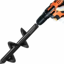 BAICCCF Mèche Pour Tarière 8 Cm X 25 Cm, Foret En Spirale De Jardin, Jardinière En Spirale Pour La Plantation, Tarière à Bulbes De Fleurs Rapide Pour Perceuse à Entraînement Hexagonal De 3/8".