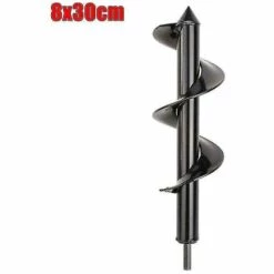 Kueatily (8 Cm X 30 Cm) Perte De Sol Terre Tarière Spirale Foret Ensemble Jardins Creuser Plantations Semis