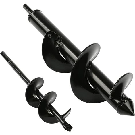AOUGO 2 Pièces Mèche Jardin Tarière, Outil Creuser Trou Terre Gants Outil De Jardinage Pour Faire Trou Planter Des Arbres, Arbustes, Culture Profonde Fleurs Bulbes Miniatures, Ø 80+ Ø 40 Mm 1 AOUGO 2 Pièces Mèche Jardin Tarière, Outil Creuser Trou Terre Gants Outil De Jardinage Pour Faire Trou Planter Des Arbres, Arbustes, Culture Profonde Fleurs Bulbes Miniatures, Ø 80+ Ø 40 Mm