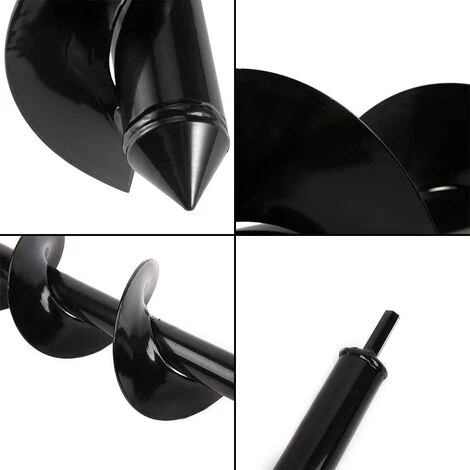 AOUGO 2 Pièces Mèche Jardin Tarière, Outil Creuser Trou Terre Gants Outil De Jardinage Pour Faire Trou Planter Des Arbres, Arbustes, Culture Profonde Fleurs Bulbes Miniatures, Ø 80+ Ø 40 Mm 4 AOUGO 2 Pièces Mèche Jardin Tarière, Outil Creuser Trou Terre Gants Outil De Jardinage Pour Faire Trou Planter Des Arbres, Arbustes, Culture Profonde Fleurs Bulbes Miniatures, Ø 80+ Ø 40 Mm – Image 4