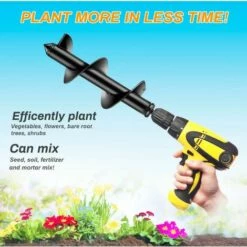 DONTODENT Jardin Tarière Ø 80 Mm, Outil De Plantation Pratique, Foret Professionnel Planteuse De Perçage à Arbre Hex Bulbe à Fleurs (80 X 250mm) (Noir) 9 DONTODENT Jardin Tarière Ø 80 Mm, Outil De Plantation Pratique, Foret Professionnel Planteuse De Perçage à Arbre Hex Bulbe à Fleurs (80 X 250mm) (Noir) -Tarière motorisée Soldes 60939543 5
