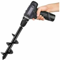 Cisea Jardin Foreuse, Tige Hexagonale Acier Inoxydable, Tariere Thermique, Creuser Des Trous Cultiver En Profondeur, Outil De Plantation Pratique, Pour Fleur Planter Des Arbres Arbustes-(Dia: 8cm L: 30cm)1pcs -Tarière motorisée Soldes 61047323 4