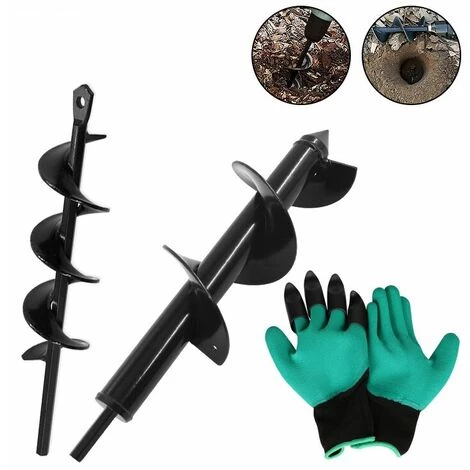 SINCèREETALI Mèche Jardin Tarière ?80 ?40 + Gants Bêche-Tarières De Jardinage Forets De Jardin En Spirale Mèche Thermique Outil De Plantation Pour Faire Trous Terre De Poteaux 1 SINCèREETALI Mèche Jardin Tarière ?80 ?40 + Gants Bêche-Tarières De Jardinage Forets De Jardin En Spirale Mèche Thermique Outil De Plantation Pour Faire Trous Terre De Poteaux