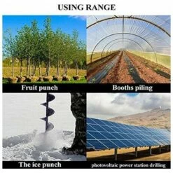 SINCèREETALI Mèche Jardin Tarière ?80 ?40 + Gants Bêche-Tarières De Jardinage Forets De Jardin En Spirale Mèche Thermique Outil De Plantation Pour Faire Trous Terre De Poteaux 8 SINCèREETALI Mèche Jardin Tarière ?80 ?40 + Gants Bêche-Tarières De Jardinage Forets De Jardin En Spirale Mèche Thermique Outil De Plantation Pour Faire Trous Terre De Poteaux -Tarière motorisée Soldes 63814489 4