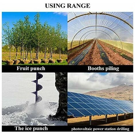 SINCèREETALI Mèche Jardin Tarière ?80 ?40 + Gants Bêche-Tarières De Jardinage Forets De Jardin En Spirale Mèche Thermique Outil De Plantation Pour Faire Trous Terre De Poteaux 4 SINCèREETALI Mèche Jardin Tarière ?80 ?40 + Gants Bêche-Tarières De Jardinage Forets De Jardin En Spirale Mèche Thermique Outil De Plantation Pour Faire Trous Terre De Poteaux – Image 4