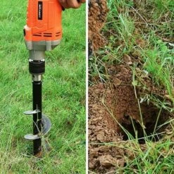 SINCèREETALI Foret De Jardin 2PCS ? 80mm × 300mm + ? 40mm × 220mm Tarière De Jardin En Spirale Avec Gants De Jardinage - Creusage Rapide De Trous - Outil De Plantation Pratique 7 SINCèREETALI Foret De Jardin 2PCS ? 80mm × 300mm + ? 40mm × 220mm Tarière De Jardin En Spirale Avec Gants De Jardinage - Creusage Rapide De Trous - Outil De Plantation Pratique -Tarière motorisée Soldes 63817985 3