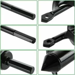 SINCèREETALI Foret De Jardin 2PCS ? 80mm × 300mm + ? 40mm × 220mm Tarière De Jardin En Spirale Avec Gants De Jardinage - Creusage Rapide De Trous - Outil De Plantation Pratique 9 SINCèREETALI Foret De Jardin 2PCS ? 80mm × 300mm + ? 40mm × 220mm Tarière De Jardin En Spirale Avec Gants De Jardinage - Creusage Rapide De Trous - Outil De Plantation Pratique -Tarière motorisée Soldes 63817985 5