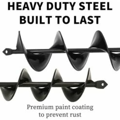 SINCèREETALI Jardin Tarière 8x45cm Et 4x42cm 2 Pièces, Forets De Jardin En Spirale, Outil De Plantation Pratique Pour Faire Rapidement Trou Et Planter Des Fleurs Arbres Arbustes -Tarière motorisée Soldes 63818451 3