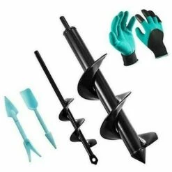 SINCèREETALI Foret De Jardin Ø 80 Ø 40 Foret De Jardin Outil De Jardin Foret De Jardin En Spirale Outil De Plantation Pour Faire Des Trous Pour Planter Des Semis Et Des Bulbes (80+ 40 Mm)