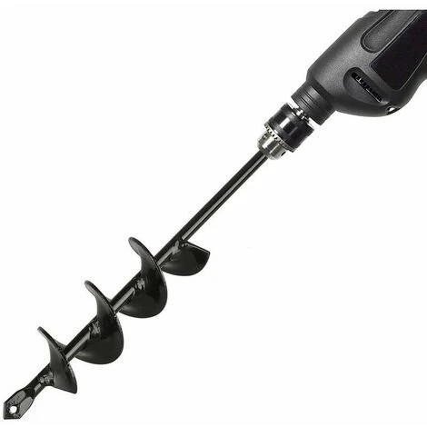 SINCèREETALI Tarière De Jardin, Outil De Jardinage En Spirale Pour La Plantation D'arbres/arbustes/perceuse Hélicoïdale/tarière De Plantation - 4 × 22 Cm 1 SINCèREETALI Tarière De Jardin, Outil De Jardinage En Spirale Pour La Plantation D'arbres/arbustes/perceuse Hélicoïdale/tarière De Plantation - 4 × 22 Cm