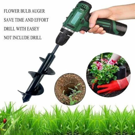 SINCèREETALI Foret De Tarière Pour La Plantation, 3,5" X 10" Foret De Tarière De Jardin Plantation De Fleurs Foret à Entraînement Hexagonal - Tarière De Plantation Pour Embouts Hexagonaux 5 SINCèREETALI Foret De Tarière Pour La Plantation, 3,5" X 10" Foret De Tarière De Jardin Plantation De Fleurs Foret à Entraînement Hexagonal - Tarière De Plantation Pour Embouts Hexagonaux – Image 5