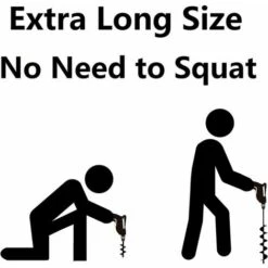 SINCèREETALI Forets De Tarière Pour Planter Une Perceuse De Jardin Perceuse Hélicoïdale De Jardin Pour Plantes De Jardin Tarière Pour Perceuse Hexagonale 3/8"ensemble 2 En 1 (45 CM) -Tarière motorisée Soldes 63821918 3