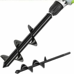 CLEGGFR Mèche Jardin Tarière ? 80 Et ? 40 Mm 2 Pièces, Forets De Jardin En Spirale, Outil De Plantation Pratique Pour Faire Rapidement Trou Et Planter Des Fleurs Arbres Arbustes