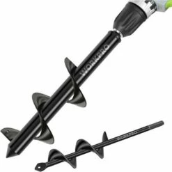 FOZIY Mèche Jardin Tarière 80 Et 40 Mm 2 Pièces, Forets De Jardin En Spirale, Outil De Plantation Pratique Pour Faire Rapidement Trou Et Planter Des Fleurs Arbres Arbustes，Fonepro