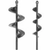 EINEMGELD Forets De Tarière Pour Planter Une Perceuse De Jardin Perceuse Hélicoïdale De Jardin Pour Plantes De Jardin Tarière Pour Perceuse Hexagonale 3/8"ensemble 2 En 1 (22 CM)
