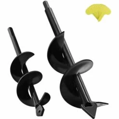 GroupM Perceuse Au Sol Combinaison 2PC Garden Auger Bit Outils De Jardinage Fournitures De Quincaillerie
