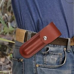 TINOR Perceuse à Main Pour Le Travail Du Bois, Perceuse De Survie Manuel Avec étui En Cuir, Tarière Manuelle Bushcraft Outils, Camping Punch Tool Wood Drill Outdoor Hand Drill Set (Brun) -Tarière motorisée Soldes 64029174 5