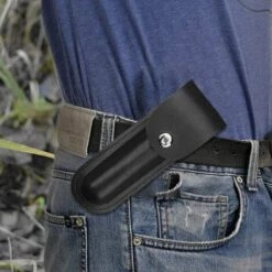 TINOR Perceuse à Main Pour Le Travail Du Bois, Perceuse De Survie Manuel Avec étui En Cuir, Tarière Manuelle Bushcraft Outils, Camping Punch Tool Wood Drill Outdoor Hand Drill Set (Le Noir) -Tarière motorisée Soldes 64031812 5