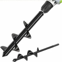 CARILLONSàVENT Mèche Jardin Tarière Ø 80 Et Ø 40 Mm 2 Pièces, Forets De Jardin En Spirale, Outil De Plantation Pratique Pour Faire Rapidement Trou Et Planter Des Fleurs Arbres Arbustes Carivent