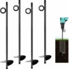 HEGUYEY Ancrage Au Sol, Abris Robustes Pour Tarières De , Ancrage Au Sol Pour Trampoline (4 Pcs)