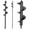 MEZHENG 3Pcs Perceuse à Spirale, Mèche Jardin Tarière, Tarière De Jardinage, Tarière Pour Planter Des Arbres, Arbustes, Foret Hélicoïdal, La Vis Sans Fin De La Plantation