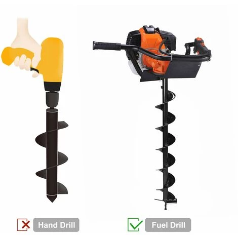 MEZHENG Foret De Jardin En Spirale 80x10cm, Mèche Jardin Tarière, Outil De Creuser Des Trous Cultiver En Profondeur, Pour Fleur Planter Des Arbres Arbustes 4 MEZHENG Foret De Jardin En Spirale 80x10cm, Mèche Jardin Tarière, Outil De Creuser Des Trous Cultiver En Profondeur, Pour Fleur Planter Des Arbres Arbustes – Image 4