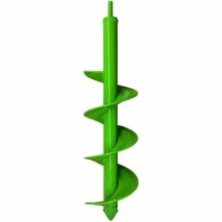 ZOLGINAH Jardin Foreuse, Tarière De Jardin Avec Tête En Spirale Robuste, Tige Hexagonale Acier Inoxydable, Tarière Pour Perceuse 10cm X 40cm, Outil De Plantation Pratique Pour Fleur Planter Des Arbres Arbustes