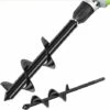 Mèche Jardin Tarière Ø 80 Et Ø 40 Mm 2 Pièces, Forets De Jardin En Spirale, Outil De Plantation Pratique Pour Faire Rapidement Trou Et Planter Des Fleurs Arbres Arbustes 56Vingt
