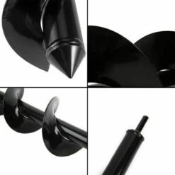 Yoouyida 2 Pièces Mèche Jardin Tarière, Outil Creuser Trou Terre Gants Outil De Jardinage Pour Faire Trou Planter Des Arbres, Arbustes, Culture Profonde Fleurs Bulbes Miniatures, 80*30+40*22 -Tarière motorisée Soldes 65298456 3