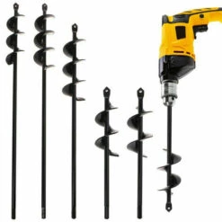 Mèche Jardin Tarière, Forets De Jardin En Spirale, Outil De Plantation Pratique Pour Faire Rapidement Trou Et Planter Des Fleurs Arbres Arbustes 4*45cm Mèche Pour Tarière S'arêern -Tarière motorisée Soldes 65364406 5