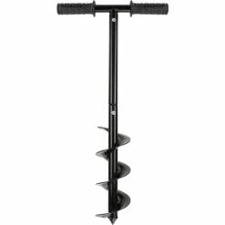 OSQI Ensemble De Forets De Tarière De Jardin, Tarière De Terre Avec Poignée Antidérapante, Tarière De Jardin, Perceuse En Spirale, Poteau De Clôture Rapide Pour Planter Des Arbres, Cultiver En Profondeur, Semis, 10 X 60 Cm