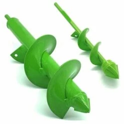 MèREÉTERNEL Jardin Foreuse, Tarière De Jardin Avec Tête En Spirale Robuste, Tige Hexagonale Acier Inoxydable, 30cm X 8cm Et 22cm X 4cm, Outil De Plantation Pratique Pour Fleur Planter Des Arbres Arbustes Ternel