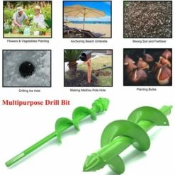 MèREÉTERNEL Jardin Foreuse, Tarière De Jardin Avec Tête En Spirale Robuste, Tige Hexagonale Acier Inoxydable, 30cm X 8cm Et 22cm X 4cm, Outil De Plantation Pratique Pour Fleur Planter Des Arbres Arbustes Ternel 9 MèREÉTERNEL Jardin Foreuse, Tarière De Jardin Avec Tête En Spirale Robuste, Tige Hexagonale Acier Inoxydable, 30cm X 8cm Et 22cm X 4cm, Outil De Plantation Pratique Pour Fleur Planter Des Arbres Arbustes Ternel -Tarière motorisée Soldes 65711615 5