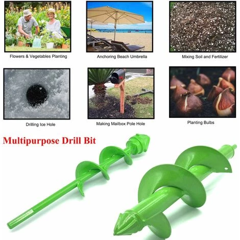 MèREÉTERNEL Jardin Foreuse, Tarière De Jardin Avec Tête En Spirale Robuste, Tige Hexagonale Acier Inoxydable, 30cm X 8cm Et 22cm X 4cm, Outil De Plantation Pratique Pour Fleur Planter Des Arbres Arbustes Ternel 5 MèREÉTERNEL Jardin Foreuse, Tarière De Jardin Avec Tête En Spirale Robuste, Tige Hexagonale Acier Inoxydable, 30cm X 8cm Et 22cm X 4cm, Outil De Plantation Pratique Pour Fleur Planter Des Arbres Arbustes Ternel – Image 5