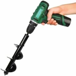 MèREÉTERNEL Mèche Pour Tarière Plantoir Rapide Pour Plantes , Bulbes De Jardin, Parasol - Pour Perceuse Hexagonale 9,5 Mm 2*18inch Ternel -Tarière motorisée Soldes 65711623 3