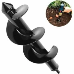 MERéTéET Mèche Jardin Tarière, Foret De Jardin En Spirale, Tarière De Jardinage Pour Perceuse électrique, Tige Hexagonale, Perceuse à Spirale, Outil De Jardinage Pour Planter Semis Et Bulbes- 8 * 30cm 8 MERéTéET Mèche Jardin Tarière, Foret De Jardin En Spirale, Tarière De Jardinage Pour Perceuse électrique, Tige Hexagonale, Perceuse à Spirale, Outil De Jardinage Pour Planter Semis Et Bulbes- 8 * 30cm -Tarière motorisée Soldes 65788770 4
