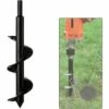 KAEJYIUT Jardin Foreuse, Tige Hexagonale Acier Inoxydable, Tariere Thermique, Creuser Des Trous Cultiver En Profondeur, Outil De Plantation Pratique Pour Fleur Planter Des Arbres Arbustes (Dia: 8cm L: 30cm)