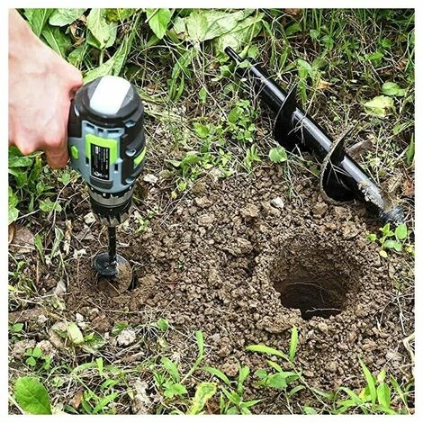 KAEJYIUT Mèche Jardin Tarière 2 Pièces, Forets De Jardin En Spirale, Outil De Plantation Pratique Pour Faire Rapidement Trou Et Planter Des Fleurs Arbres Arbustes 5 KAEJYIUT Mèche Jardin Tarière 2 Pièces, Forets De Jardin En Spirale, Outil De Plantation Pratique Pour Faire Rapidement Trou Et Planter Des Fleurs Arbres Arbustes – Image 5