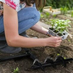 OSQI Ensemble De Tarière De Jardin, Tarière De Terre Avec Poignée Antidérapante -Tarière motorisée Soldes 65988567 5