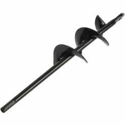 OSQI Tariere Pour Perceuse Foret De Sol Pour Outils De Jardinage De Tarière De Jardinière De Perceuse En Acier De Planteur Bon Aide De Graine,5x22cm