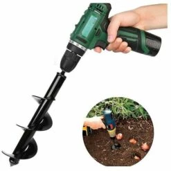 BAICCCF Foret à Métaux Pour Perceuse Outil De Foret De Tarière De Jardin Perceuse De Sol En Spirale -Tarière motorisée Soldes 66016304 5