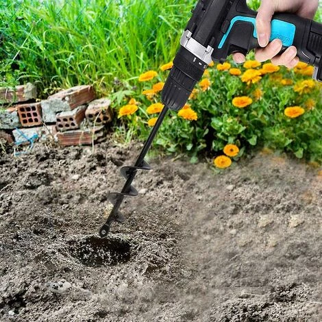 BAICCCF Pour Une Perceuse Foret De Jardin Tarière 80 40 Outil De Jardin Tarière De Jardin Outil De Plantation De Foret De Jardin En Spirale Pour Faire Des Trous De Plantation De Semis Et De Bulbes (80+ 40 Mm) 4 BAICCCF Pour Une Perceuse Foret De Jardin Tarière 80 40 Outil De Jardin Tarière De Jardin Outil De Plantation De Foret De Jardin En Spirale Pour Faire Des Trous De Plantation De Semis Et De Bulbes (80+ 40 Mm) – Image 4