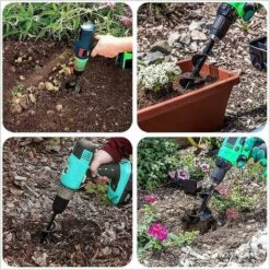 BAICCCF Pour Une Perceuse Foret De Jardin Tarière 80 40 Outil De Jardin Tarière De Jardin Outil De Plantation De Foret De Jardin En Spirale Pour Faire Des Trous De Plantation De Semis Et De Bulbes (80+ 40 Mm) 9 BAICCCF Pour Une Perceuse Foret De Jardin Tarière 80 40 Outil De Jardin Tarière De Jardin Outil De Plantation De Foret De Jardin En Spirale Pour Faire Des Trous De Plantation De Semis Et De Bulbes (80+ 40 Mm) -Tarière motorisée Soldes 66093916 5